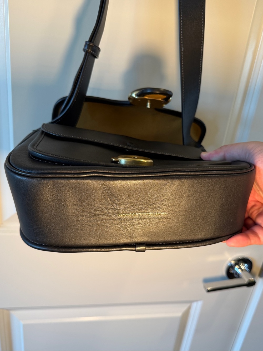 COACH - Black Tabby Messenger with Brass Hardware - Picture 14 of 16